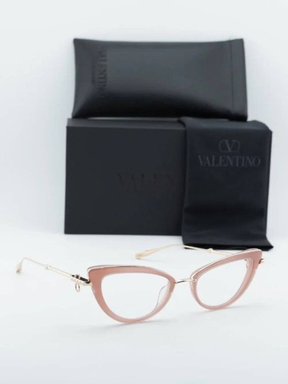 Valentino V-DAYDREAM VLX-123B Cat Eye Eyeglasses 51mm - Pink / Gold